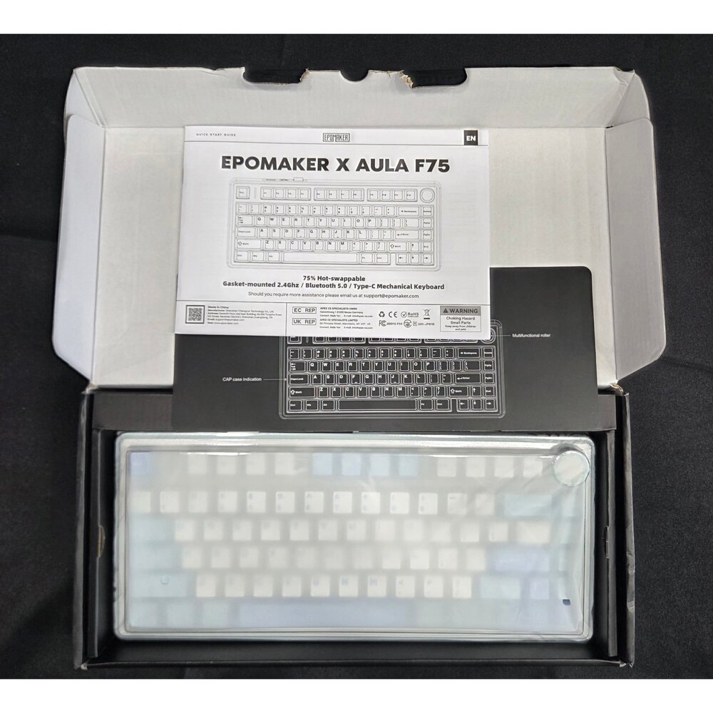 Epomaker x AULA F75 75% Mechanical Keyboard BT 2.4G USB-C